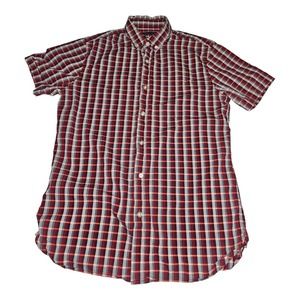 Banana Republic Button Down Shirt Grant Fit Small Men's Short Sleeve Check